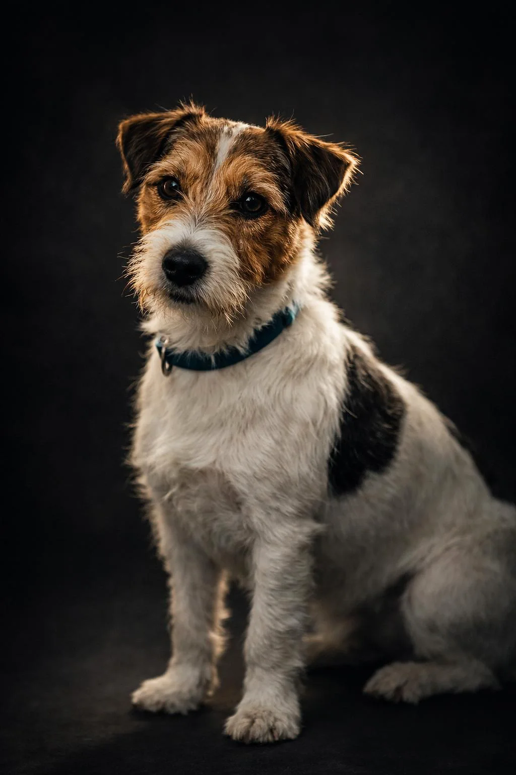 Jackrussellin studiomuotokuva