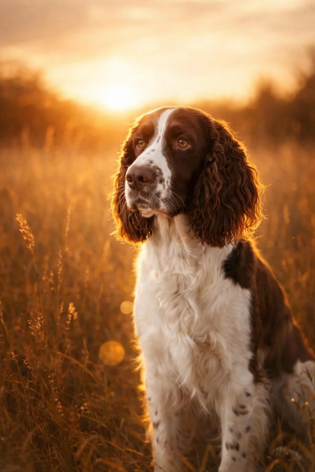 Englanninspanielin studiomuotokuva